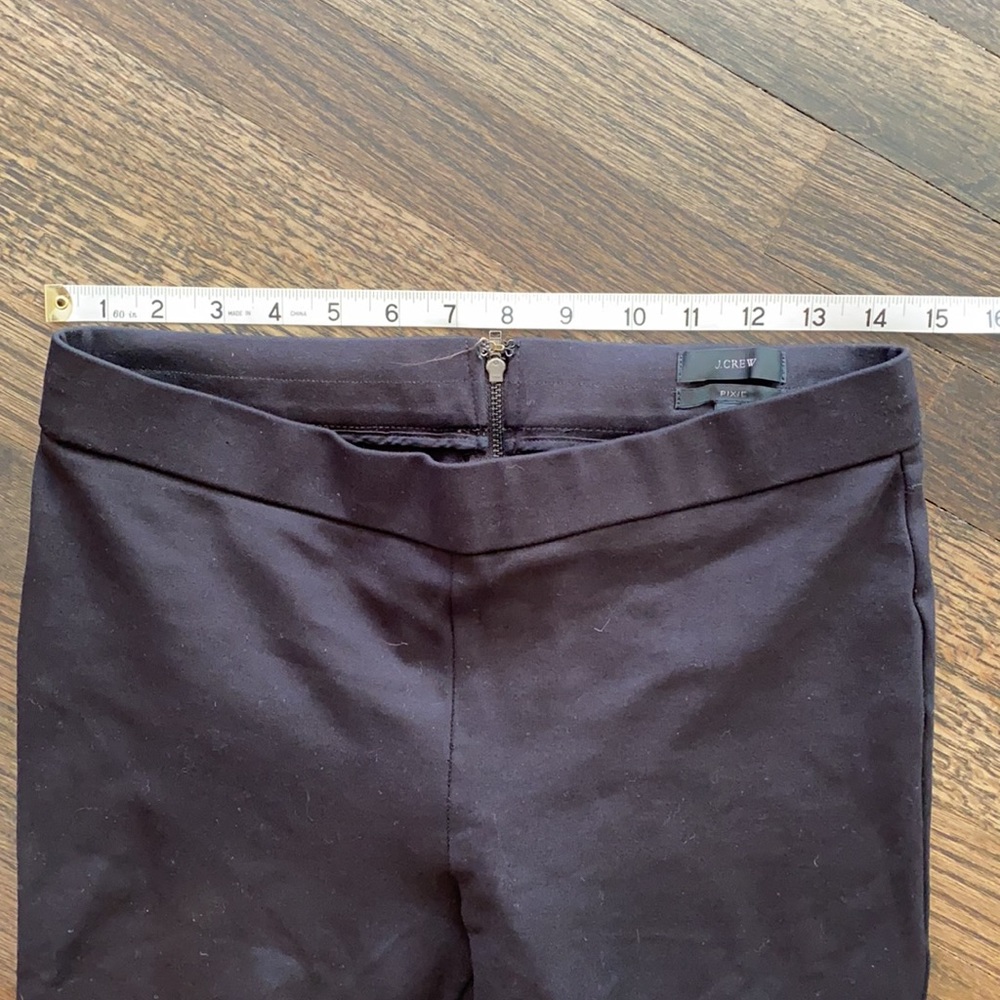 J. Crew Pixie Pant Black M Medium Euc - image 2